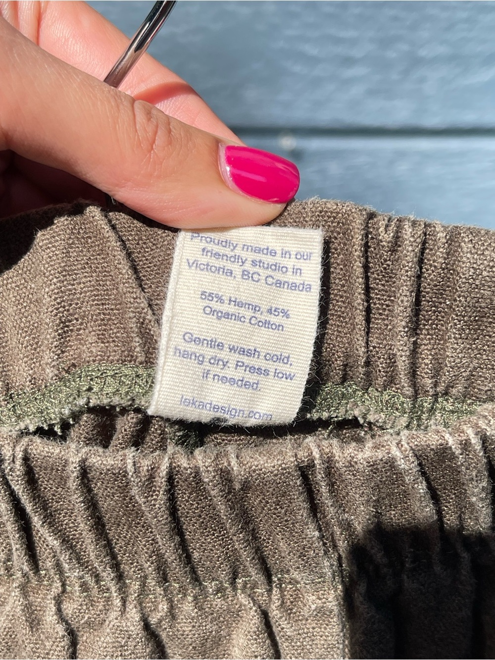 Wide-Leg Hemp Women's Pull-On Pants - Picture 3 of 3